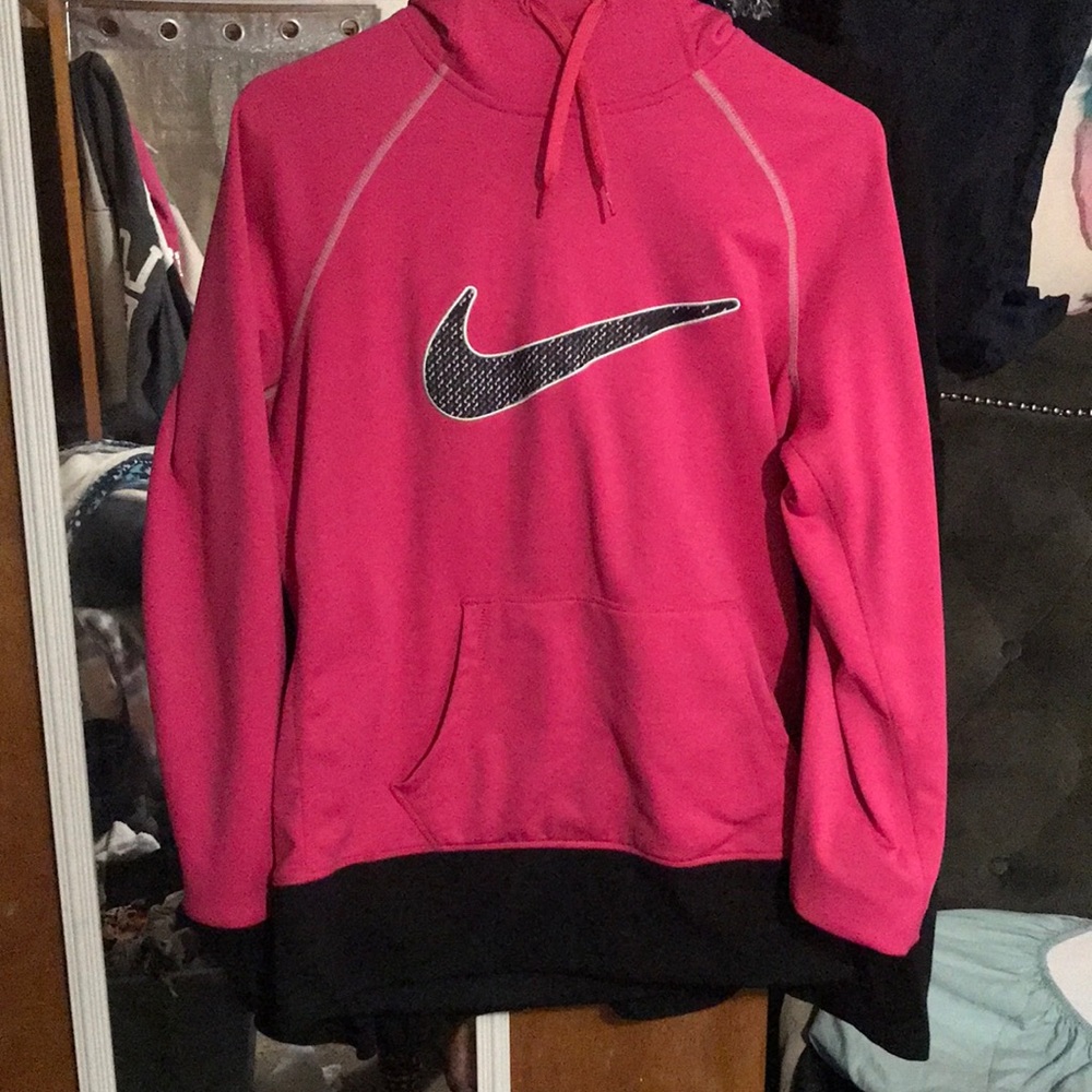 Pink Nike hoodie